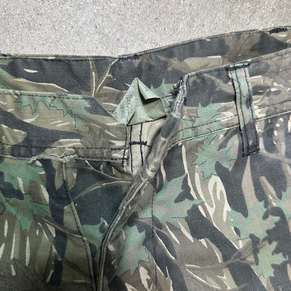 Vintage Army Camo Cargo Pants 31x31 Double Knees Camouflage Baggy Skater Jeans - Picture 6 of 7
